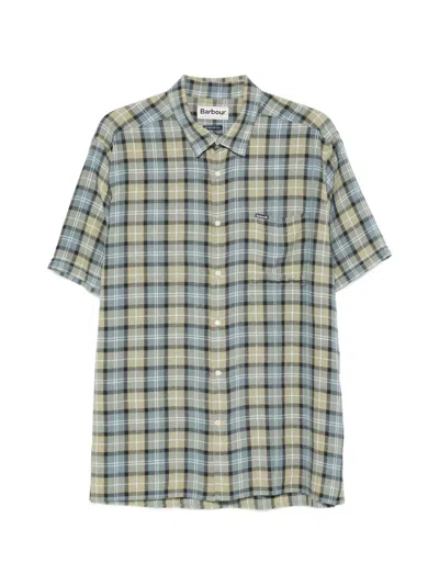 Barbour Tartan Pocket Shirt In Brown