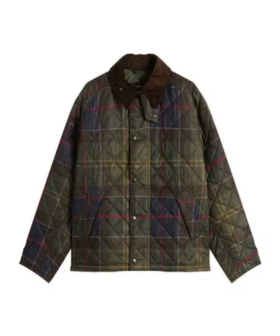 Barbour Tartan-print Quilted Jacket In Multi