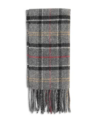 Barbour Tartan Reversible Lambswool Scarf In Gray