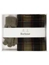BARBOUR BARBOUR TARTAN SCARF & GLOVE KNITTED SET