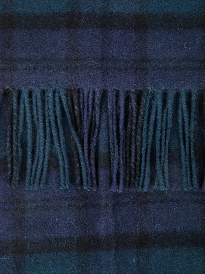 Barbour Tartan Scarf In Blue