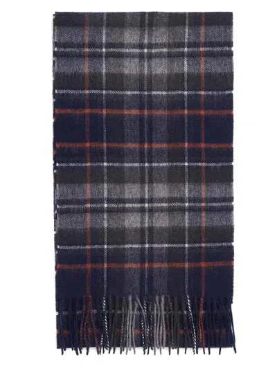 Barbour Tartan Scarf In Blue