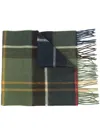 Barbour Check Pattern Scarf In Multi