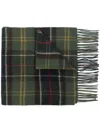 Barbour Acrylic Scarf With Check Pattern In Multi