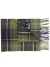 Barbour Scottish Wool And Cashmere Scarf In Green