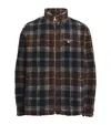 Barbour Tartan Sherpa Fleece Jacket In Multi