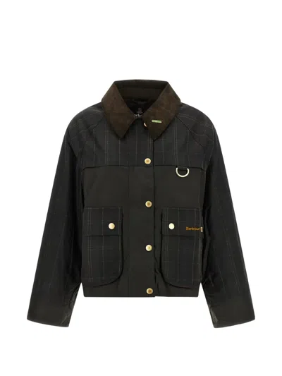 Barbour Tartan Spey Jacket In Green