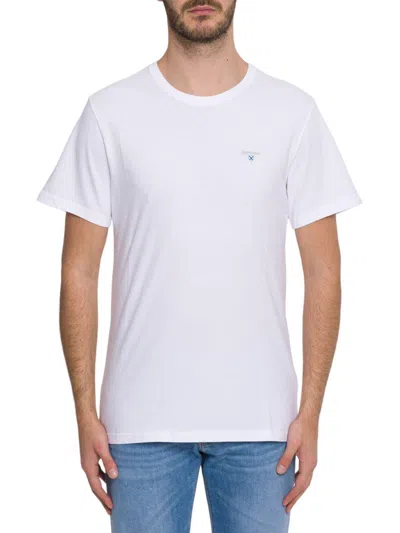 Barbour Tartan Sports T-shirt In White