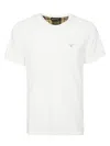 Barbour Tartan Sports Tee In White