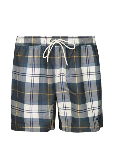 Barbour Tartan Swim Shorts In Multi