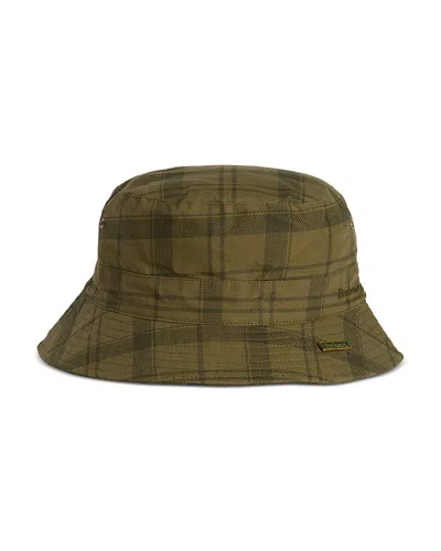 Barbour Tartan Transport Bucket Hat In Green