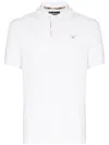 Barbour Tartan Pique Polo Shirt White & Dress In White