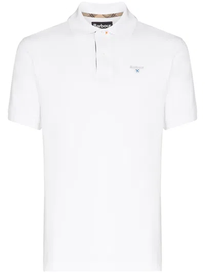 BARBOUR TARTAN TRIM COTTON PIQUÉ POLO SHIRT