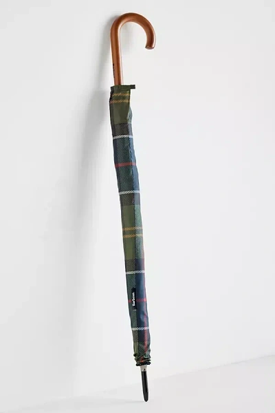 Barbour Tartan Umbrella In Pink