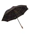 Barbour Tartan Walker Umbrella In Brown