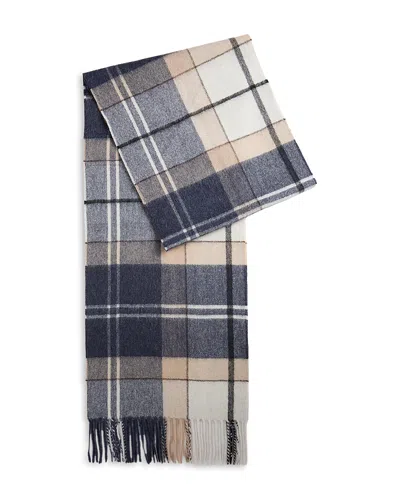 Barbour Tartan Wool Scarf In Multi