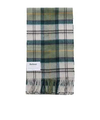 Barbour Tartan-pattern Fringed Scarf