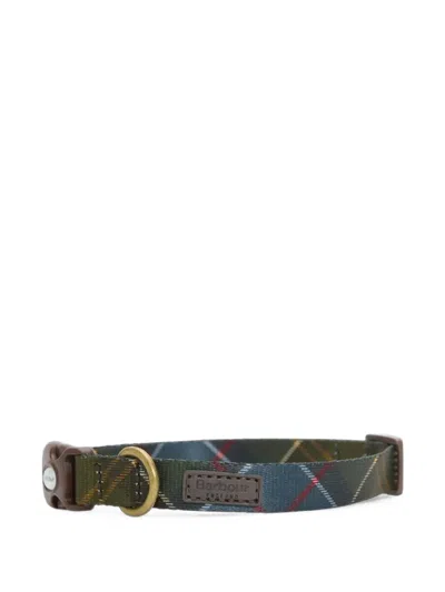 Barbour Tartan-print Collar In Green