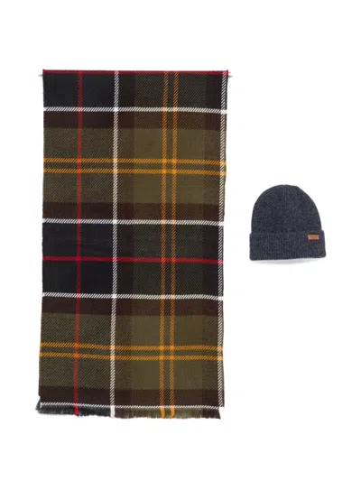 Barbour Tartan-print Scarf (set Of Two) In Multi