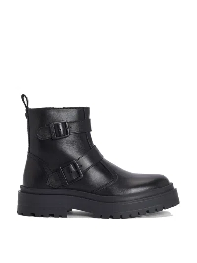 Barbour Tasmin Double-buckle Chelsea Boots In Black
