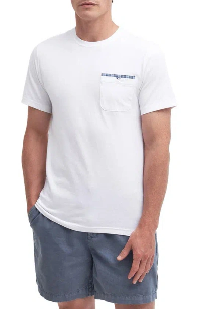 Barbour Tayside Pocket T-shirt In White/ Berwick
