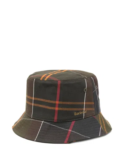 Barbour Telfield Tartan Bucket Hat In Black