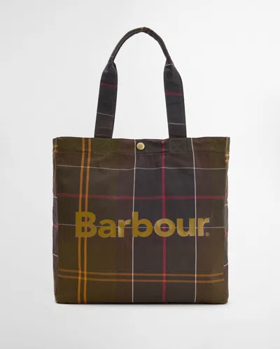 Barbour Telfield Tartan Tote Bag In Pattern