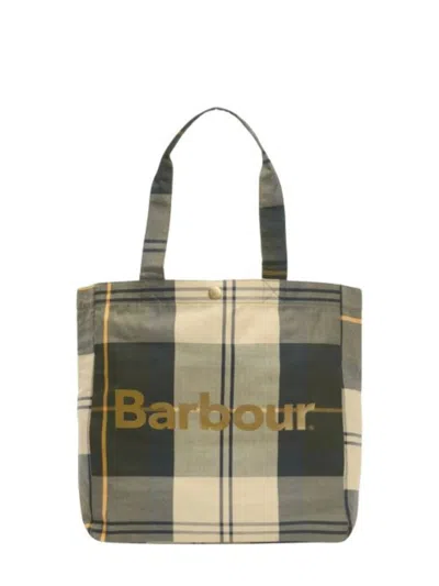 Barbour Telfield Tote Bag In Beige