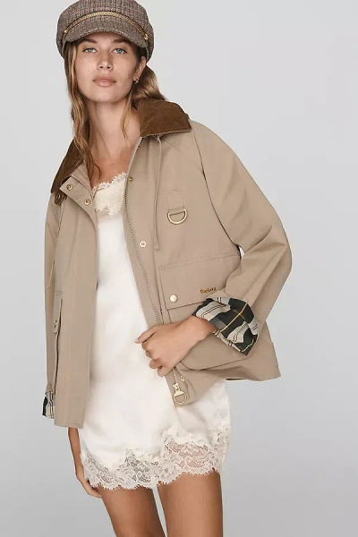 Barbour Terrington Rain Jacket In Brown