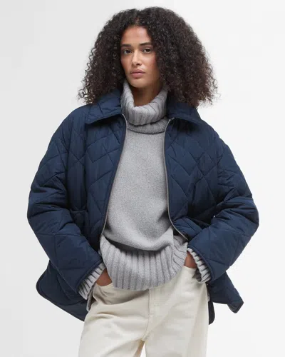 Barbour Tessa Womens Quilted Jacket In Blue