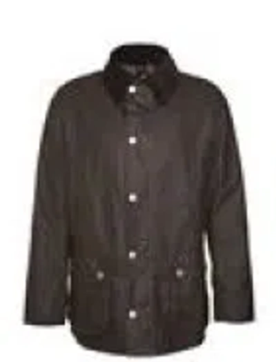 Barbour Textured Button-up Outdoor Coat With Functional Pockets In Brown