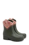 Barbour Thais Short Wellington Boot In Green