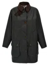 Barbour Alexa's Corduroy Collar Jacket In Black