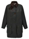 Barbour X Alexa Chung Waterproof Coat In Green