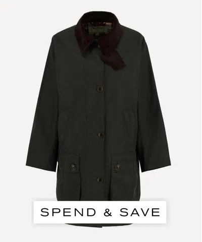 Barbour The Edit By Alexa Loren Oversized Waxed Jacket