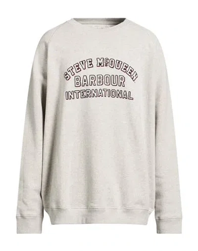 Barbour The Steve Mcqueen Collection Man Sweatshirt Grey Size 4xl Cotton In Gray