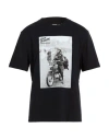 Barbour The Steve Mcqueen Collection Man T-shirt Black Size Xxl Cotton In Black