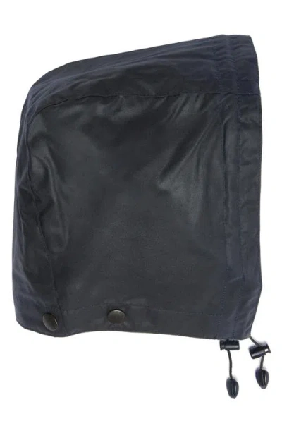 Barbour Thornproof Oversize Waxed Cotton Hood In Navy Dress
