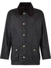 Barbour Casual Jacket With Long Sleeves And Collared Design In Green