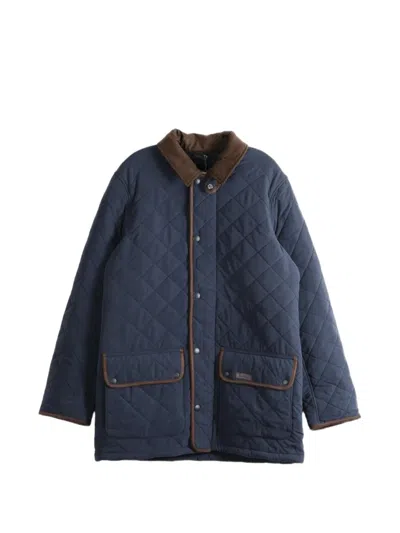 Barbour Thursby Quilted Corduroy-collar Jacket In Multi