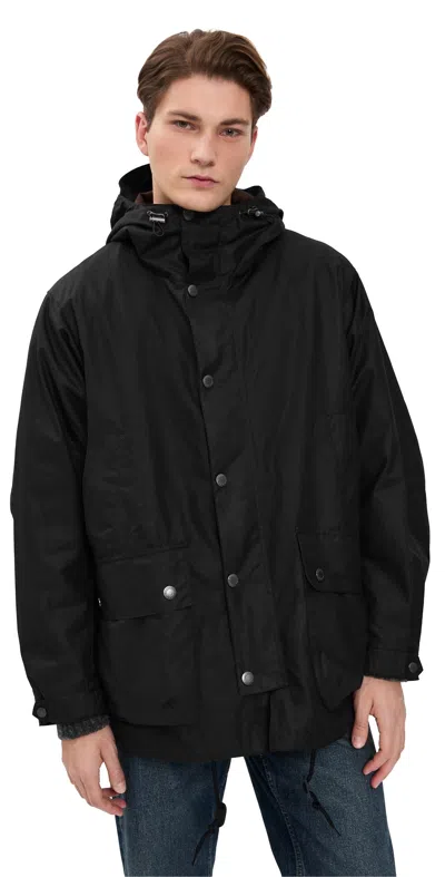 Barbour Tide Wax Jacket Black