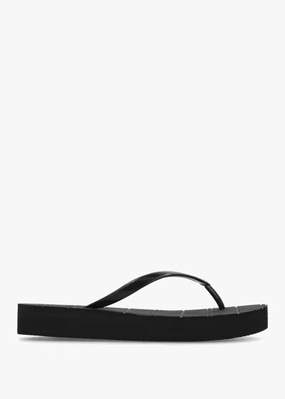 Barbour Tilda Black Toe Post Flip Flops