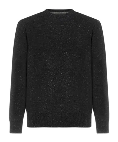 Barbour Tisbury Crewneck Knitted Jumper In Black