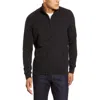 Barbour Tisbury Half Zip Pullover Sweater In Black