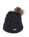 Barbour Toddler Girl Hat Midnight Blue Size Onesize Acrylic In Blue