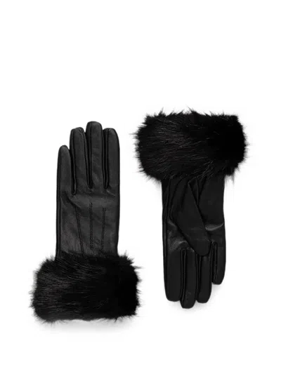Barbour Tonal-topstitching Gloves In Black