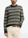Barbour Topcliffe Patterned Knit Sweater In Multi