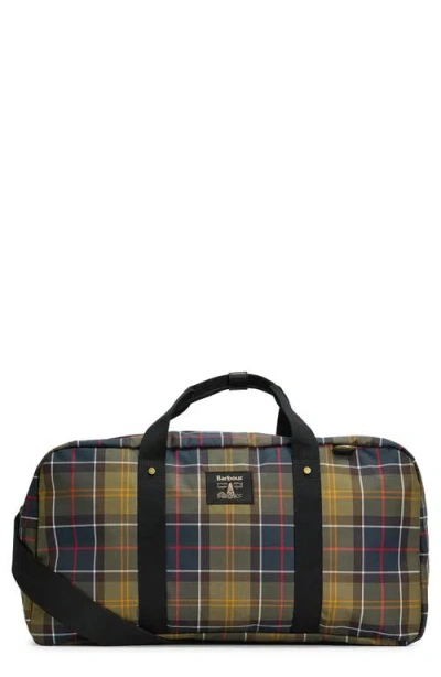 Barbour Torridon Tartan Flight Holdall Duffle Bag In Multi