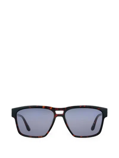 Barbour Tortoiseshell-effect Square-frame Sunglasses In Brown