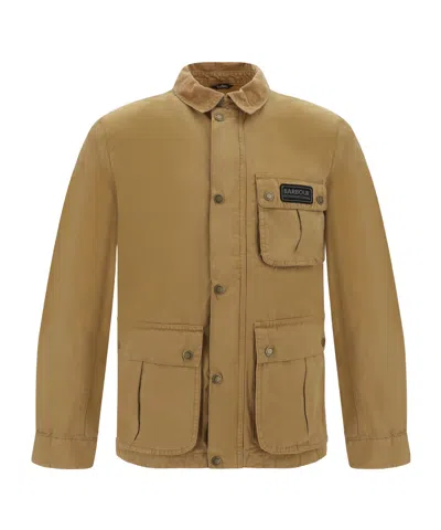 Barbour Tourer Barwell Shirt Jacket In Beige